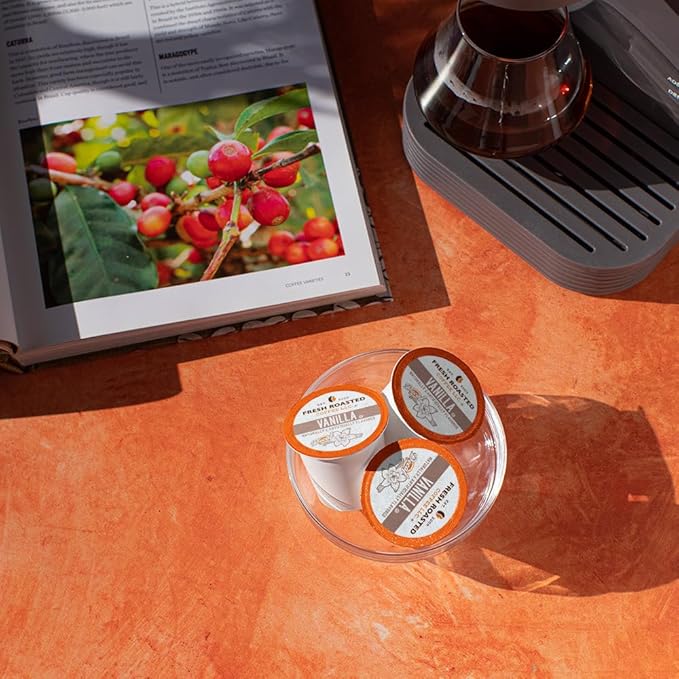Fresh Roasted Coffee, Decaf French Vanilla, Flavored Coffee Pods, K-Cup Compatible, 24 Count