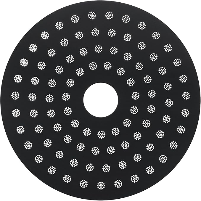 Normcore 58.5mm Espresso Puck Screen with Round Hole, Ultra-Slim 0.8mm Thickness Coffee Filter, Titanium PVD Coated 316 Stainless Steel Reusable Coffee Ground Filter Suitable for La Marzocco/Gaggia