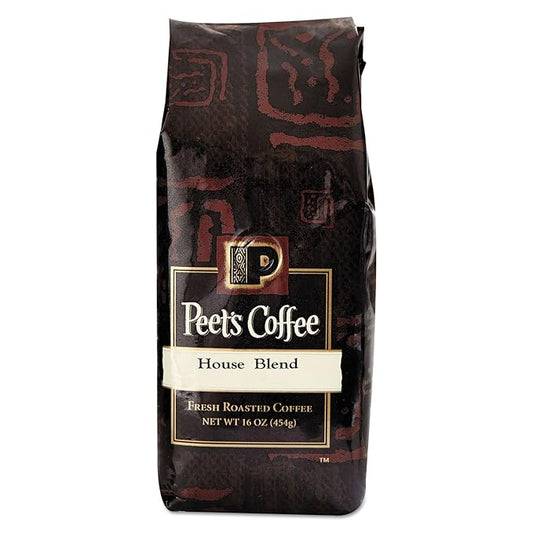 Peet's Coffee & Tea Bulk Coffee, House Blend, Ground, 1 Lb Bag