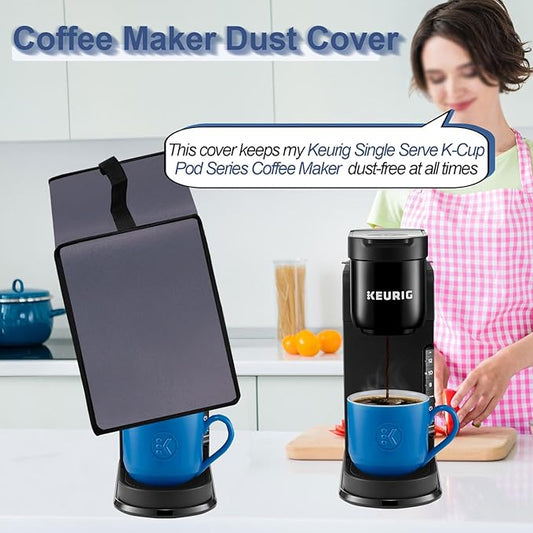 Dust cover for Keurig Single Serve K-Cup Pod Coffee Maker, Heavy Duty Waterproof Coffee Machine Cover for Keurig K-Express, K-Mini and K-Iced Single Serve K-Cup Pod Coffee Maker (Purple)