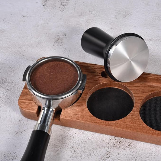 MATOW 58.5mm Espresso Hand Tamper, Dual Calibrated Spring Loaded Coffee Tamper with Stainless Steel Flat Base, Pro-barista 30lbs Espresso Tamper with Anodized Aluminum Handle Fits 58mm Portafilter