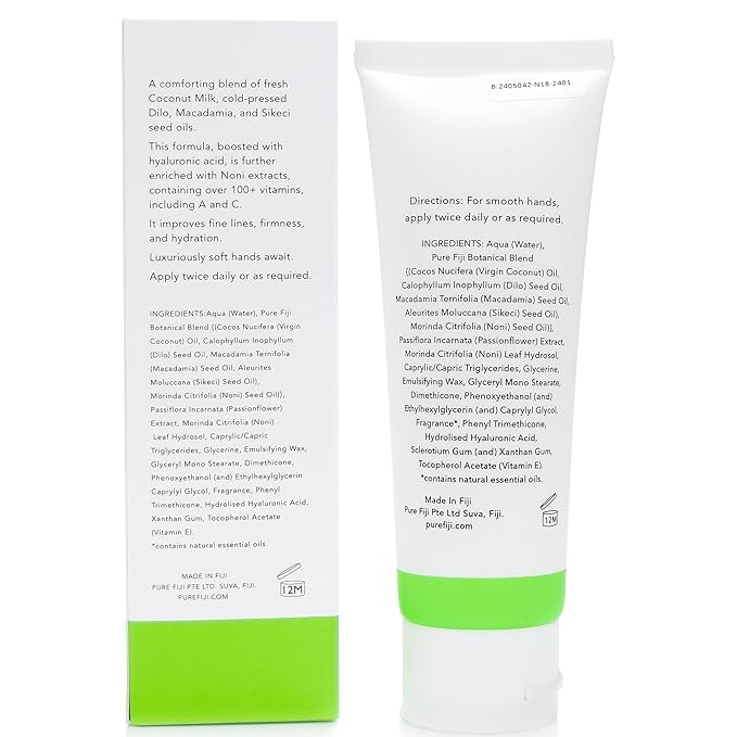 PURE FIJI Hydrating Hand Crème, Noni (4 oz/120ml)