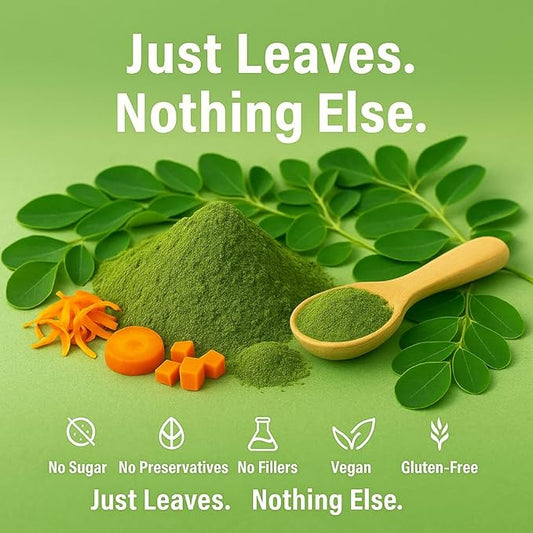 Confect Moringa Leaf Powder | 100% Pure & Natural Green Powder for Smoothies, Tea, Juices & Cooking | Vegan, Gluten-Free, No Additives, Non-GMO – 8 OZ