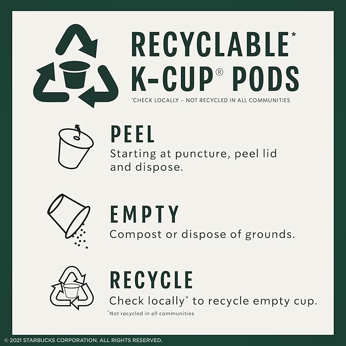 Starbucks Coffee Company Starbucks Flavored Ground Coffee K-Cup Pods, Toffeenut, Signature Collection, 100% Arabica Coffee, Recyclable K-Cups, 10 K-Cup Pods/Box (Pack of 2 Boxes)