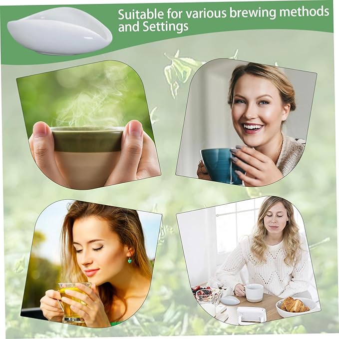 HDBHSBE Coffee Dosing Cup Coffee Bean Dosing Cup, Ceramic Bean Scoop 3.8x1.3 Inch Tea Scoop for Loose Tea, Non Slip for Home Room Office