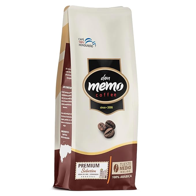 Don Memo Medium Roast Ground Coffee 12 oz – Single-Origin Honduran Arabica, Small Batch, Smooth & Balanced