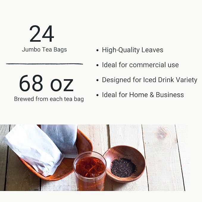 Dong Jyue Premium Earl Grey Tea, Commercial-Use Tea Bags, 25g Large Bags, 24 Count (Pack of 1), Taiwanese Earl Grey Tea for Milk Tea & Bubble Tea | Enjoy Hot or Iced | 21.16 oz / 600g Total