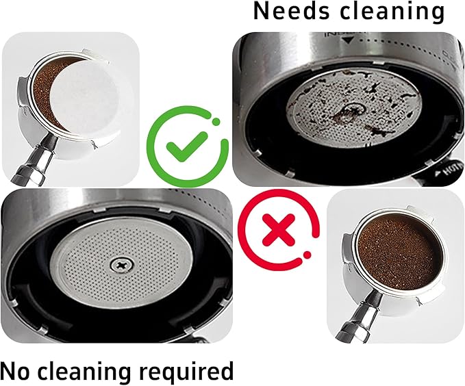 100PCS 53mm Espresso Paper Filters - Unbleached Coffee Filter Papers for Portafilter Baskets, Puck Screen Protection Compatible with Most Espresso Machines