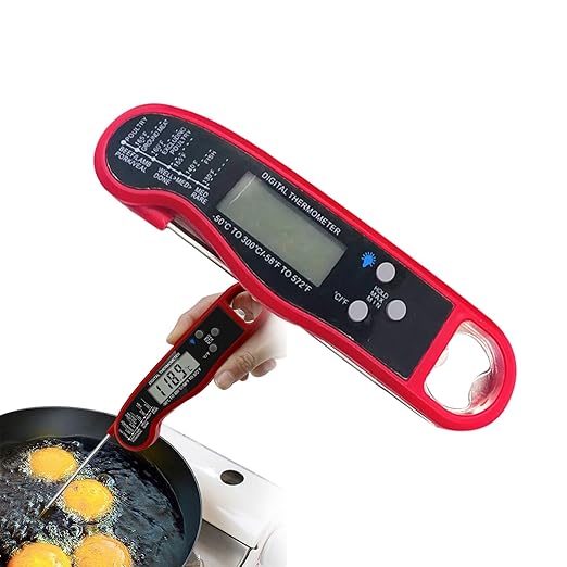 Cooking Temperature Gauge,Instant Read Waterproof LCD Display Kitchen Utensils | Digital Candy Thermograph - for Home Apartment House Baking Frying Steak Grill BBQ Turkey Grillers