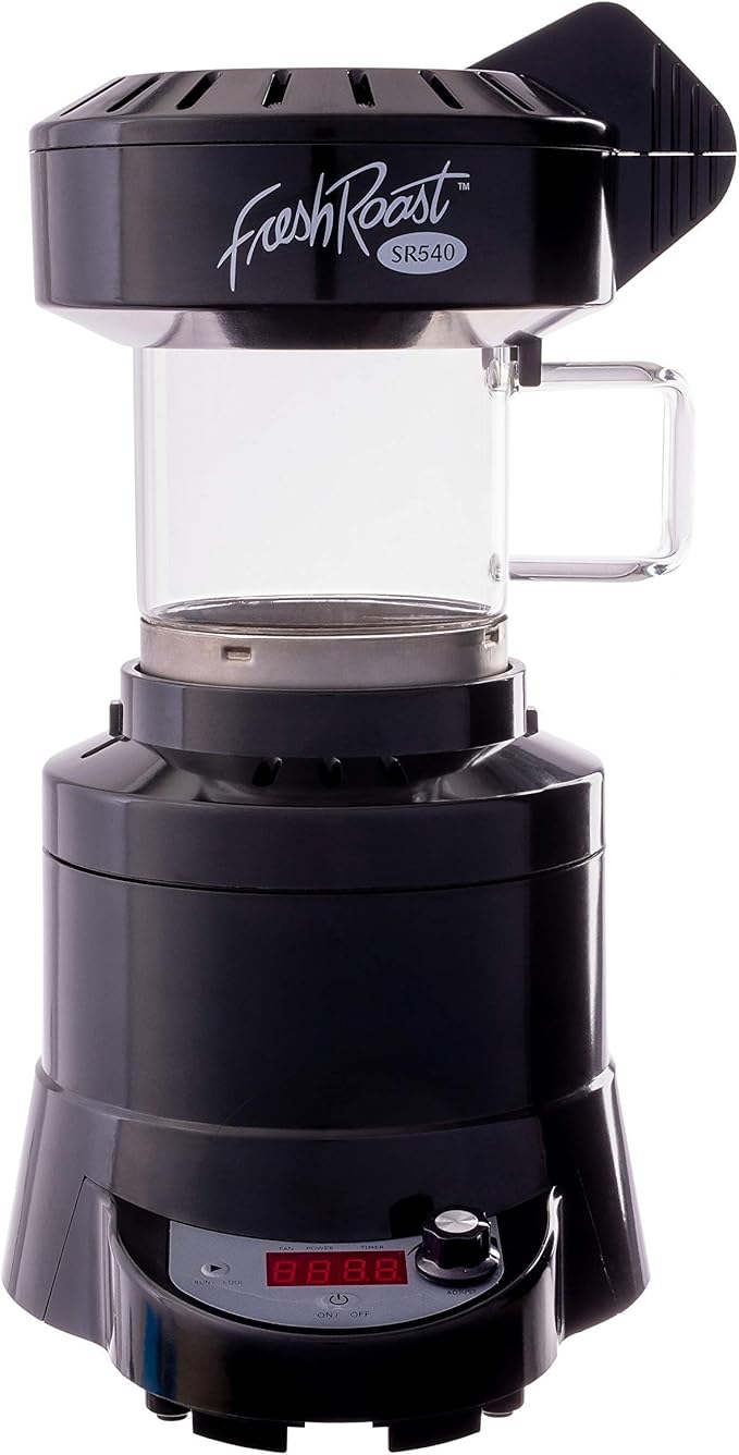 Fresh Roast SR540 Automatic Coffee Bean Roaster | Roast Coffee At Home | Variable Heat Settings | Convection Fan Control | Digital Status Display | Speed Roasting System | The Freshest Roast On Earth