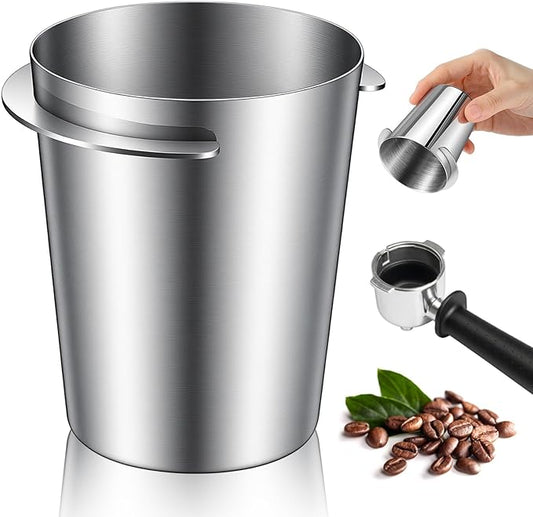 Coffee Dosing Cup 58mm Stainless Steel Espresso Dosing Cup Espresso Machine Accessories Compatible with 58mm Portafilter