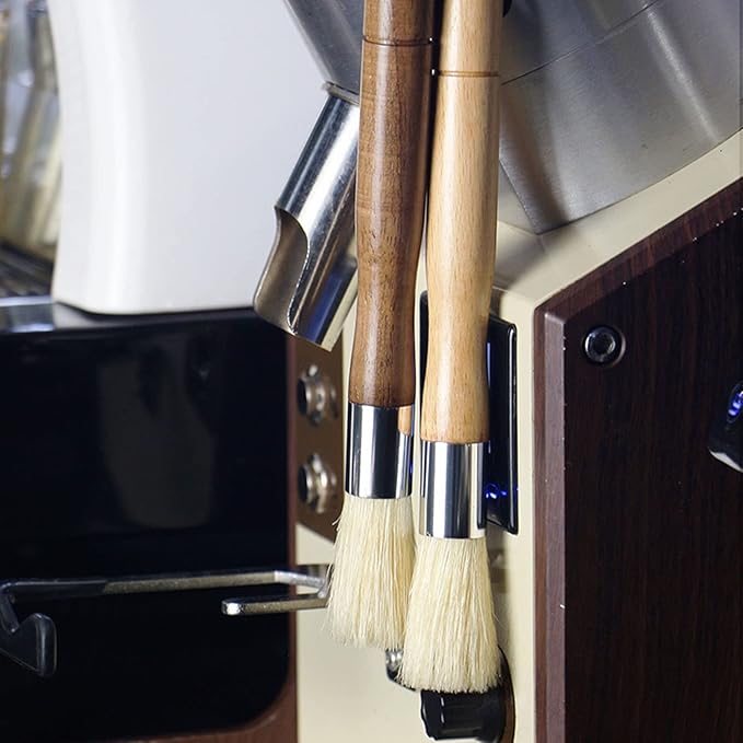 Coffee Grinder Cleaning Brush,with Beech Handle,Pig Hair Brush for Coffee Machine Cleaner,for Grinder Maintenance