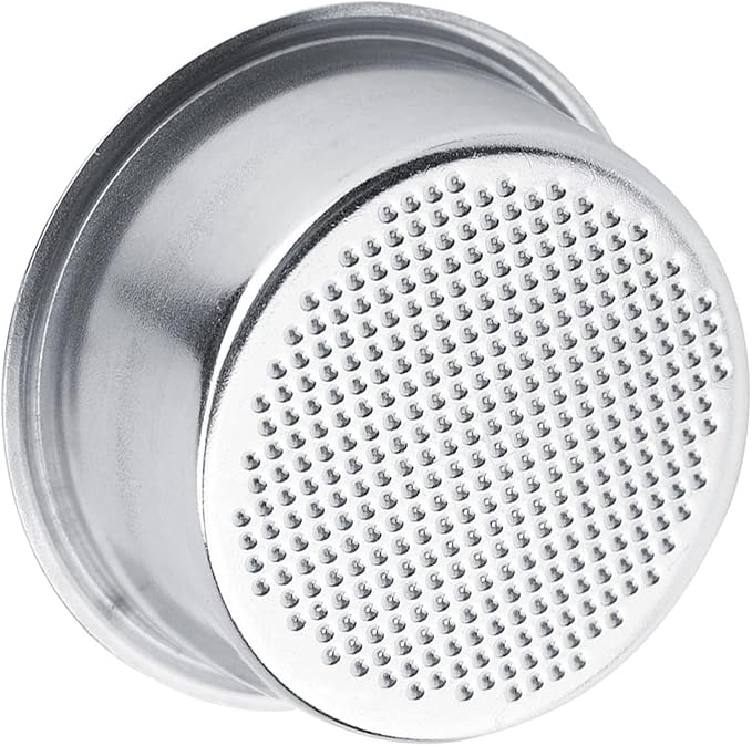 51mm Non Pressurized Filter Basket, Stainless Steel Single Wall Espresso Basket, Reusable and Heavy Duty Ground Coffee Strainer Cup for Portafilter