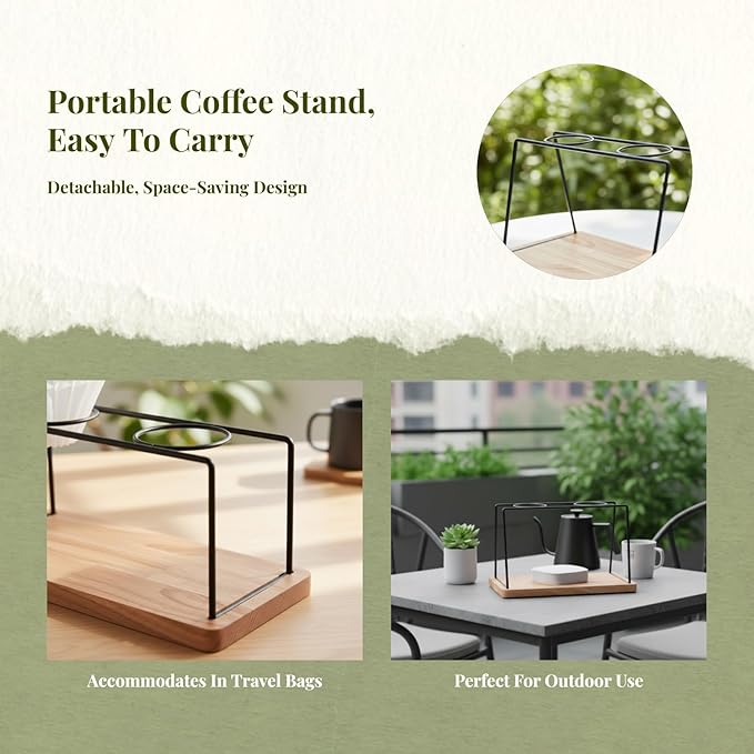 Coffee Dripper Stand, Double Holes