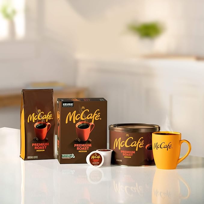 McCafe Premium Roast, Medium Roast Ground Coffee, 30 oz Canister (Pack of 2)