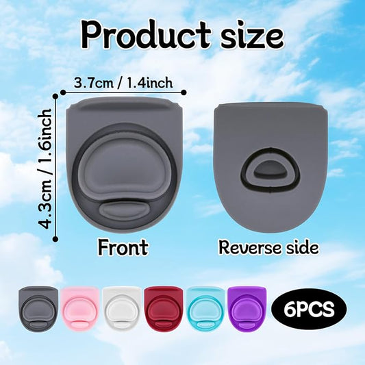 6 Pcs Replacement Seal Stopper Compatible with Owala FreeSip 16oz 32oz,Bottle Top Gasket Lid for Owala 16/19/24/32/40oz Seal Mouth Cap Silicone Stopper Parts Insert Accessories（6 colors 2）