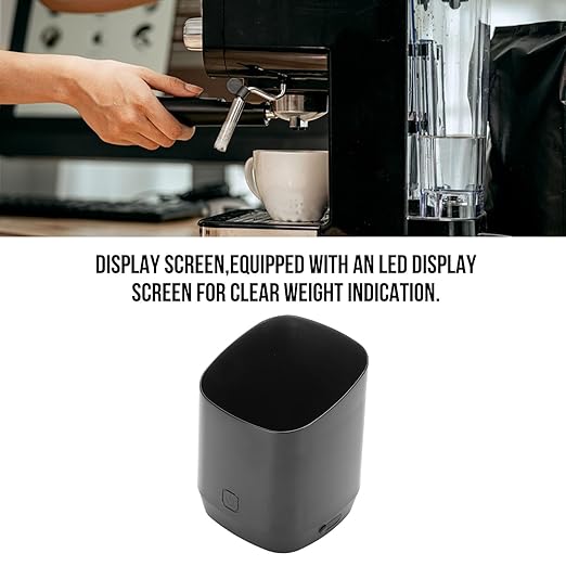 Tangxi Digital Dosing Cup with LED Display, Rechargeable Digital Coffee Scale Dosing Cup, 0.1g High Accuracy, 0.2-500g Weighing Capacity, Measures Coffee Grounds for Espresso