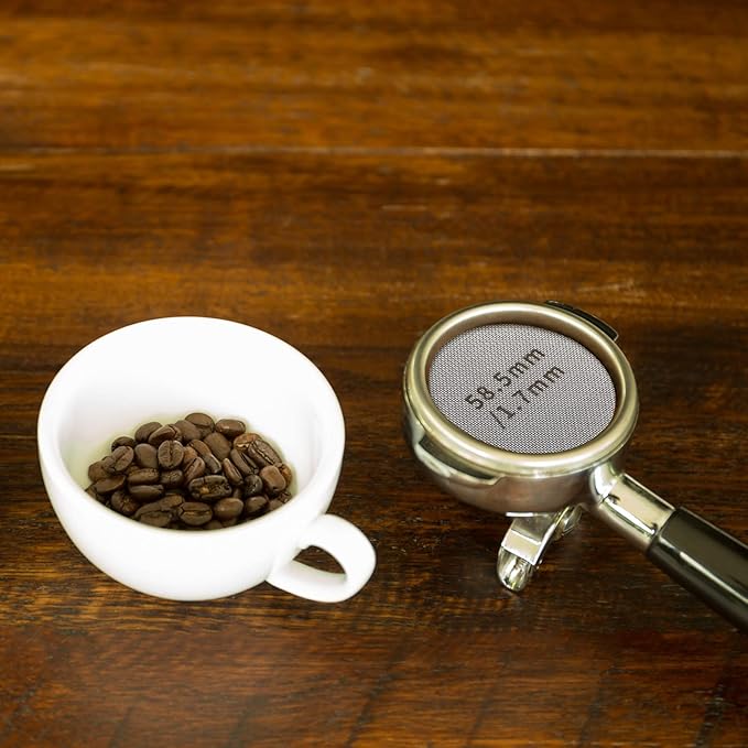 58.5 mm Espresso Puck Screen Espresso Filter Stainless Steel Coffee Puck Screen Resusable Lower Shower Clean Coffee Screen 1.7 mm Thickness Coffee Filter Mesh Plate
