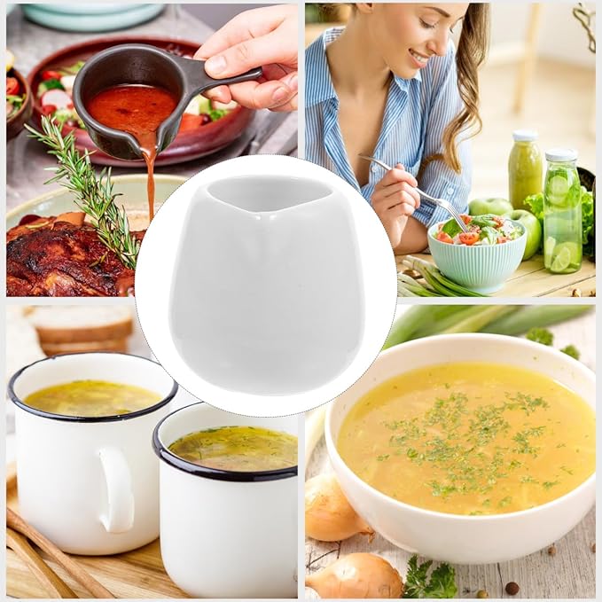 Mini White Ceramic Pitcher, 4pcs 1.7oz Ceramic Cream Jugs Porcelain Classic Creamers, Small Sauce Pitcher Serving Coffee Tea Milk Kitchen Serving Dispenser
