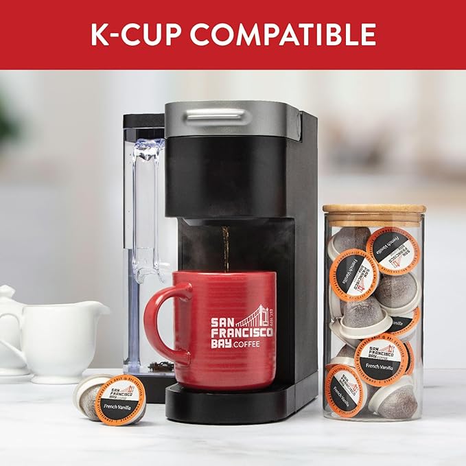 SAN FRANCISCO BAY SF Bay Coffee Pods, K Cup Compatible including Keurig 2.0 French, French Vanilla, 80 Count