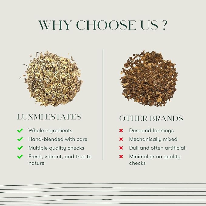 Luxmi Estates Rooibos Chai Organic Rooibos Tea with Spices (50 Tea Bags) Caffeine Free Tea Bags For Relaxing, Calming, and Stress Relief, With Certified Organic Rooibos Tea