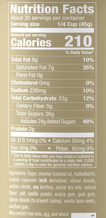 Ghirardelli Vanilla Premium Frappe Mix 3 lb Can with Ghirardelli Stamped Barista Spoon