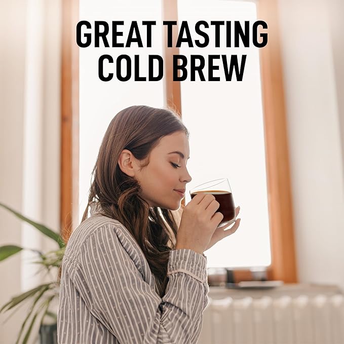 Zulay Premium Cold Brew Coffee Maker - 64oz Mason Jar With Leak-Proof Lid & Extra-Thick Glass - Fine-Mesh Stainless Steel Filter For Smooth Cold Brew & Iced Tea - Gray