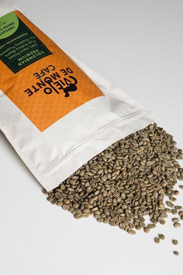 VIEJO DE MONTE Green Coffee Beans, Unroasted Whole Bean, 5 lbs | Specialty Grade for Fresh Roast | Perfect for Home Roasting, Coffee Roasters | Premium Quality
