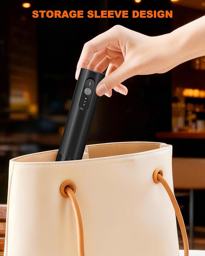 Rechargeable Milk Frother With Cover, Handheld 3-Speed Coffee Frother, Dual Spring Whisk Electric Frother Wand For Coffee, Latte, Cappuccino, Frappe Drink, Hot Chocolate, Black