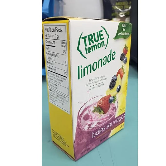 True Lemon WILDBERRY LEMONADE (Pack of 4) 10ct each box. True Citrus