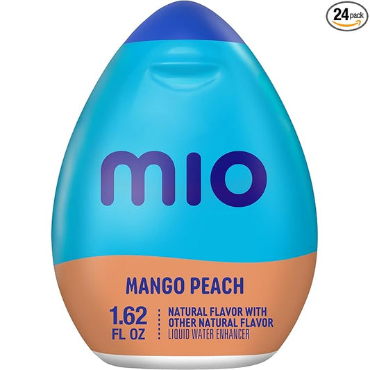 Mio Liquid Water Enhancer, Mango Peach, 1.62 OZ, 24-Pack