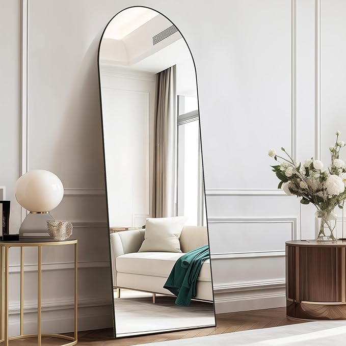 NEWBULIG Full Length Mirror, Upgraded Body Wall Mirrors with Shatter-Proof Glass, Floor Standing Mirror, Home Wall Decor