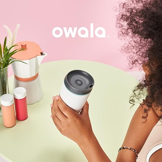 Owala SmoothSip Insulated Stainless Steel Coffee Tumbler, Reusable Iced Cup, Hot Coffee Travel Mug, BPA Free, 20 oz, Pink (Watermelon Breeze) (Pack of 8)