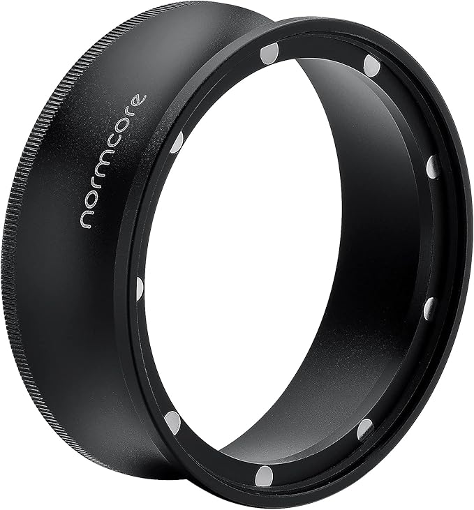 Normcore 58mm Magnetic Dosing Funnel V2, Espresso Coffee Dosing Ring, 28mm Anodized Aluminum with 8 Neodymium Magnets Fits 58mm Breville Portafilter