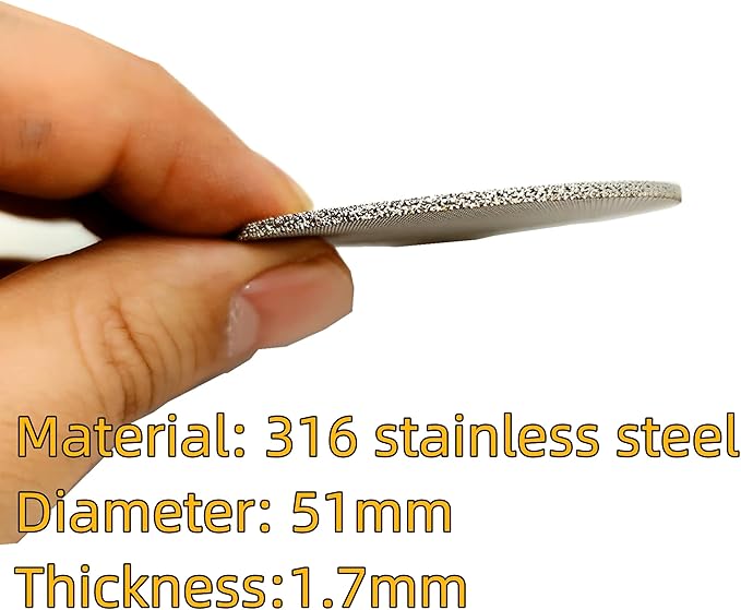 2 Packs Espresso Puck Screen 51mm, Reusable 1.7mm Thickness 150μm 316 Stainless Steel Professional Barista Coffee Filter Mesh Plate for Espresso Portafilter Filter Basket (51mm)