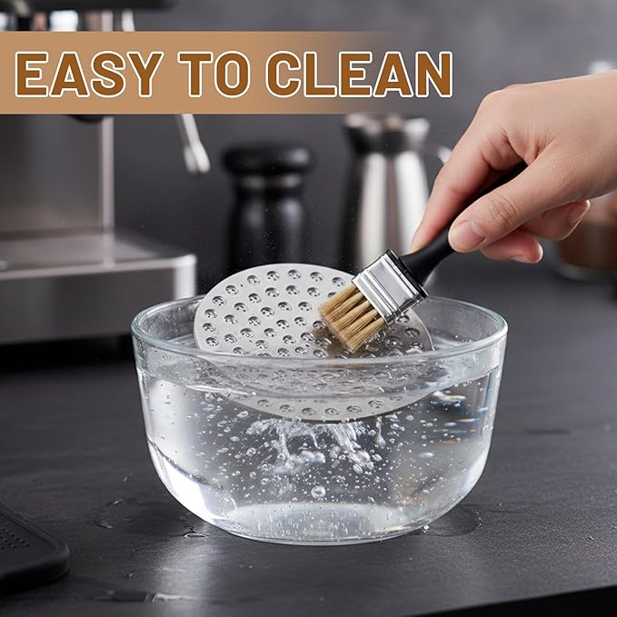 2 PCS 53.3mm Puck Screen, Espresso Puck Screen 53.3, Professional Coffee Tool with Dual-Layer Design, 53mm Coffee Accessory for Enhanced Extraction, Compatible with Standard 53mm Portafilters