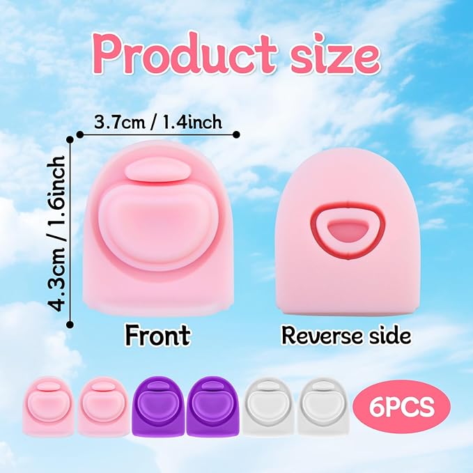 6 Pcs Replacement Seal Stopper Compatible with Owala FreeSip 16oz 32oz,Bottle Top Gasket Lid for Owala 16/19/24/32/40oz Seal Mouth Cap Silicone Stopper Parts Insert Accessories（3 colors 3）