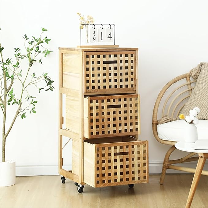 Movable End Table Side Table Coffee Station Table, Coffee Bar Stand Cart with Storage,Coffee Table on Wheels,for Home Kitchen, Entryway, Living Room,Dining Room(41x41x65cm,2 Tier)