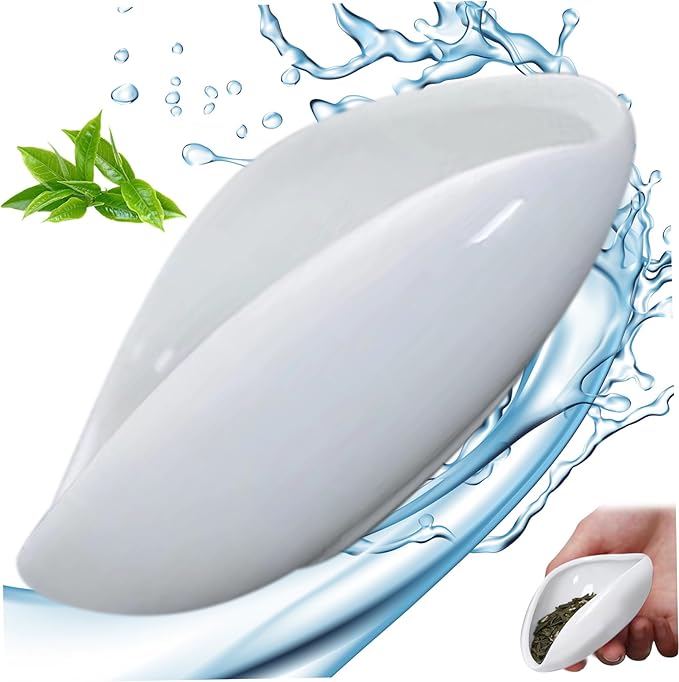 HDBHSBE Coffee Dosing Cup Coffee Bean Dosing Cup, Ceramic Bean Scoop 3.8x1.3 Inch Tea Scoop for Loose Tea, Non Slip for Home Room Office