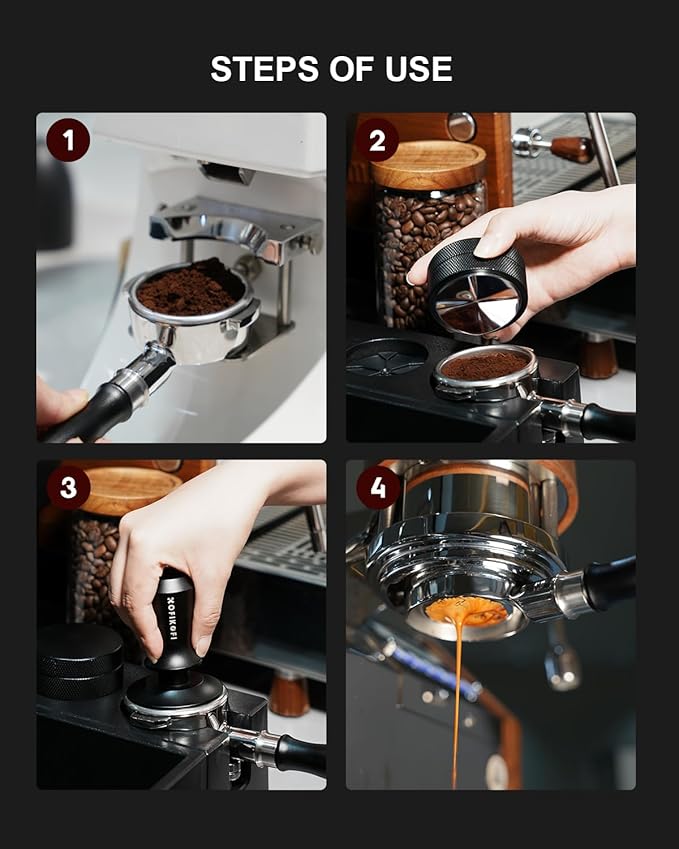 58mm Bottomless Portafilter For E61, Flair 58, ECM, Rocket, Sanremo, Synesso, Slayer, VBM Espresso Machine, 2 Ears Bottomless Naked Espresso Portafilter with 18g Filter Basket and Puck Screen