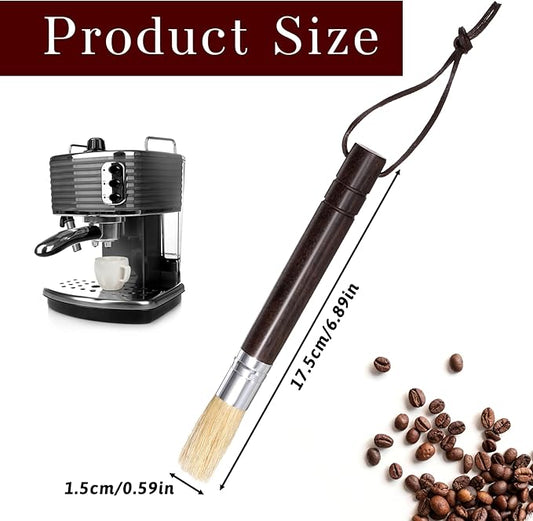 Coffee Grinder Cleaning Brush, Espresso Dusting Brush, Barista Cleaning Brush, Machine Brush Cleaner Tool with Wooden Handle for Bean Grain Espresso Coffee Tool Barista Home Kitchen