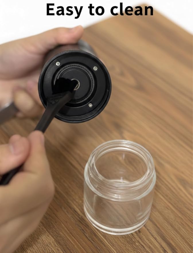 Manual Coffee Grinder, Hand Coffee Grinder with 40 Adjustable Settings, Coffee Bean Grinder with 30g Capacity, Portable Coffee Grinder for Travel/Camping/Home