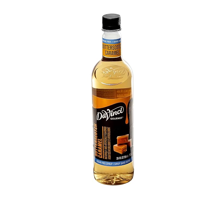 DaVinci Gourmet Sugar-Free Butterscotch Caramel Syrup, 25.4 Fluid Ounces (Pack of 4)