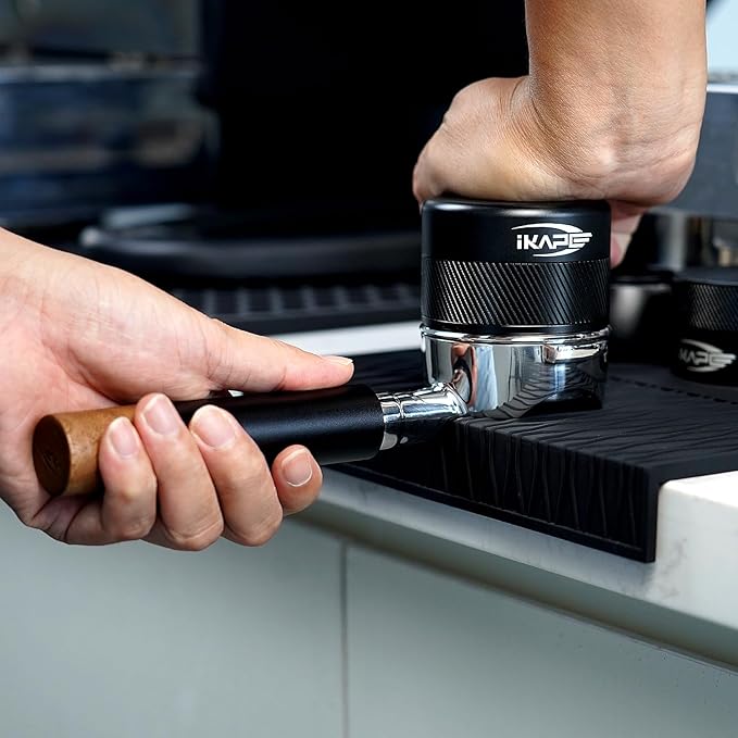 IKAPE 51mm Espresso Portafilter with Silicone Handle, 3-Ear Design Compatible with Delonghi EC0680, EC0685, SMEG & EUPA 51mm Coffee Machines