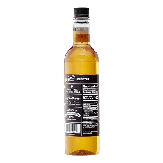 DaVinci Gourmet Honey Syrup, 25.4 Fluid Ounces (Pack of 4)