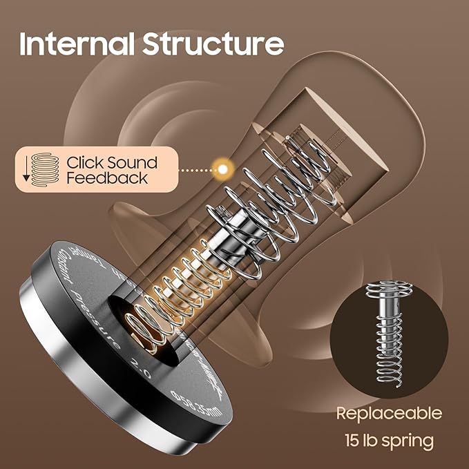 MHW-3BOMBER 45.5mm Espresso Tamper for Flair Pro 3, Precision Fit Manual Espresso Tamper with Sound Feedback, Stainless Steel, Not Compatible with Flair Go, Neo, Classic or 58, Flat Base T7070F-OS