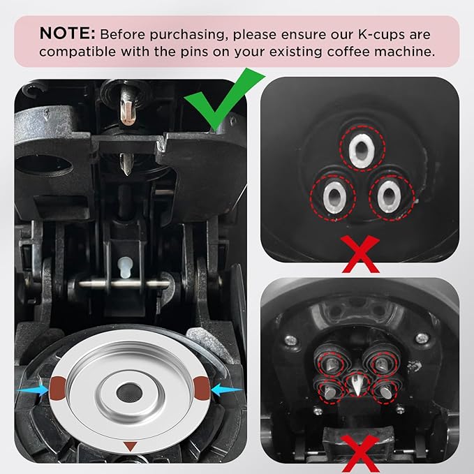 Reusable K Cups,Stainless Steel K Cups for Keurig,Keurig Reusable Coffee Pods for Keurig 1.0 & 2.0 Coffee Makers BPA-Free Refillable Coffee Filters (1)