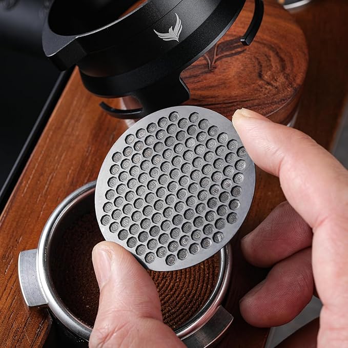 KNODOS 54mm Dosing Funnel and Puck Screen Set Compatible with Breville Barista Express, Barista Pro, Barista Touch Grinder Trigger Portafilter Funnel and Filter