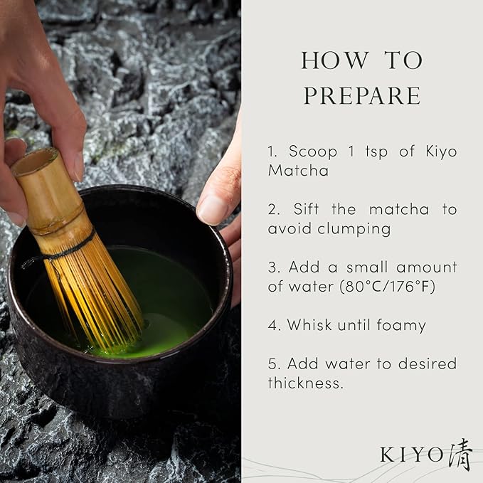Kiyo Matcha Classic Grade Hatsumukashi Ceremonial Uji Matcha - Pure Japanese First Harvest Ceremonial Grade Matcha Green Tea Powder from Uji, Japan (100g/3.52oz)