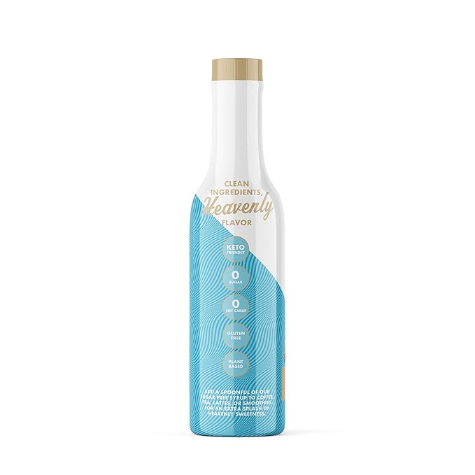 Sugar Free Cinnamon Dolce Coffee Syrup - Stevia Based, No Sugar Alcohols or Sucralose, No Artificial Sweeteners, Natural Ingredients, Coffee Tea Cocoa Dessert, Keto Friendly, 1 Pack